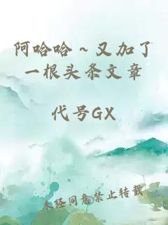 阿哈哈～又加了一根头条文章