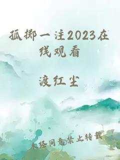 孤掷一注2023在线观看