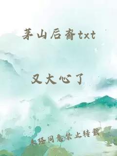 茅山后裔txt