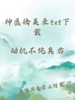 神医擒美录txt下载