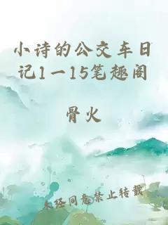 小诗的公交车日记1一15笔趣阁