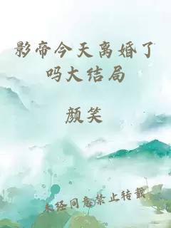 影帝今天离婚了吗大结局