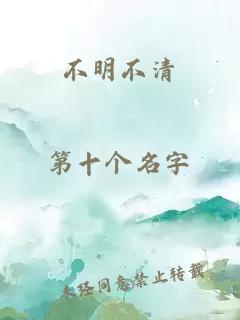 不明不清