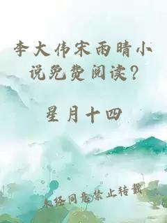 李大伟宋雨晴小说免费阅读?