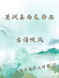 萧战姜雨柔书名