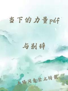 当下的力量pdf